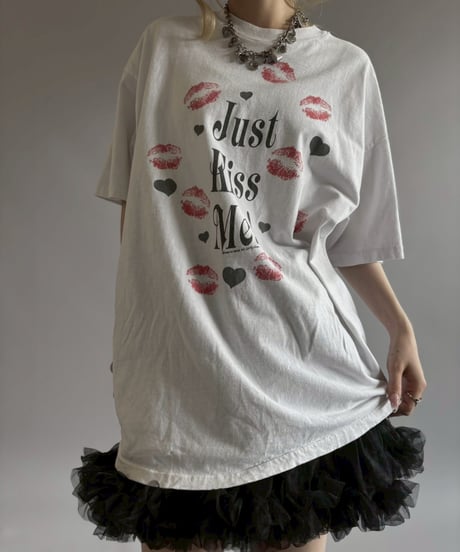 【USED】 Made in USA 90's Hanes Kiss Me T-Shirt/ 260711-004