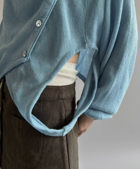 【RE;CIRCLE】 RE Deformed Acrylic Cardigan / 261005-009