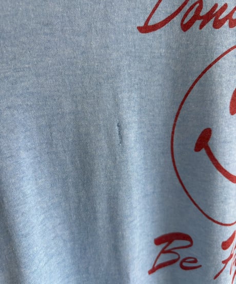 【USED】 Made in USA 80's Don't Worry Be Happy T-Shirt/ 260711-008