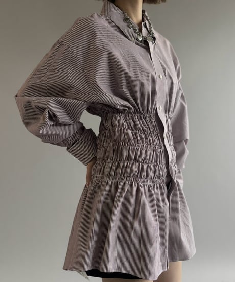 【RE;CIRCLE】 RE Shirring Shirt / 261008-003