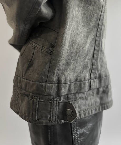【USED】 00's DKNY JEANS Double Biker Jacket  / 261003-027