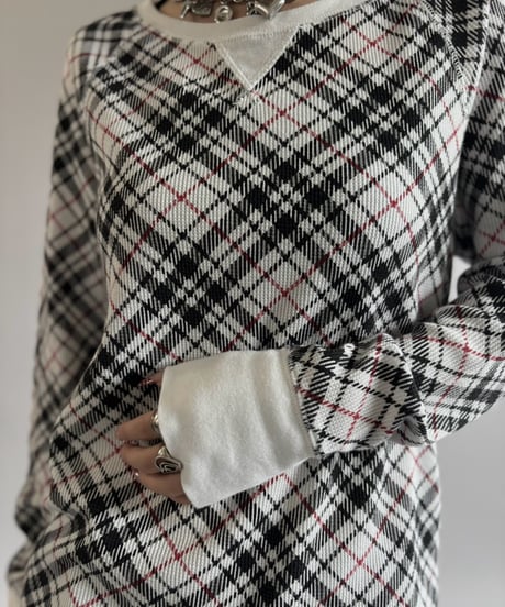 【USED】 Plaid Thermal L/S Tee / 261003-013