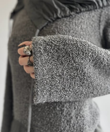 【USED】 Design Boucle Knit Dress / 260919-020