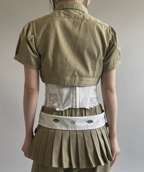 【Chinatsu Aoyama】 RE Makers Shirt Khaki / 260813-019