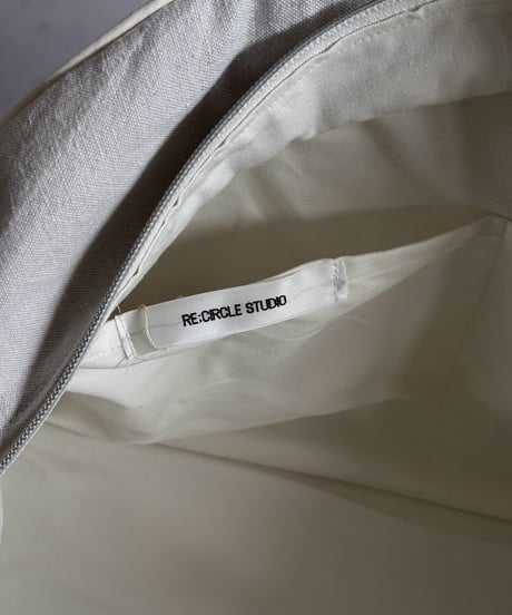 【RE;CIRCLE】 RE French Bedcover Boston Bag Wappen Ivory /261026-028