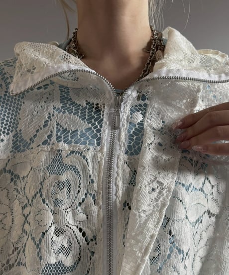 【RE;CIRCLE】RE Crochet  Hooded Blouson / 260709-011