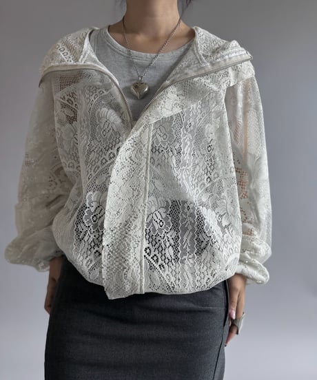 【RE;CIRCLE】RE Lace Hooded Jacket / 260914-009