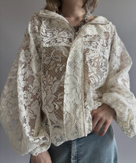 【RE;CIRCLE】RE Lace Hooded Jacket / 260824-010