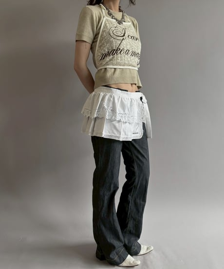 【Chinatsu Aoyama】 RE The Home Makers Wrap Skirt / 260716-047