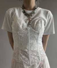 【USED】 Lace Pattern Corset / 260725-008