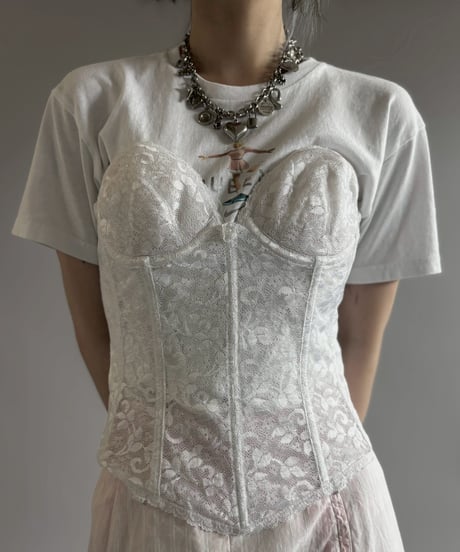 【USED】 Lace Pattern Corset / 260725-008