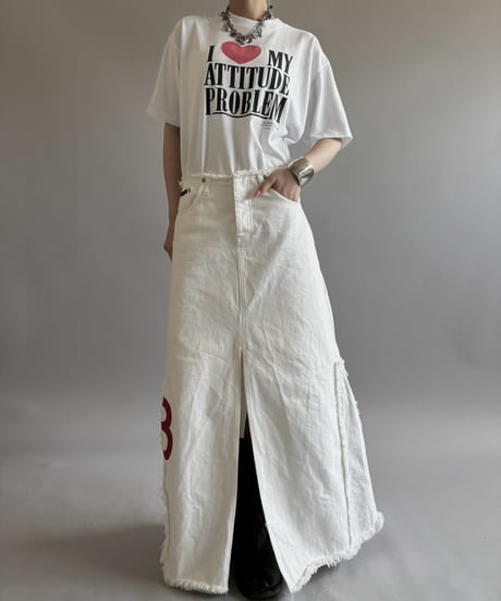 【USED】Made in USA 80~90's I ♡ MY ATTITUDE T-Shirt / 260801-020