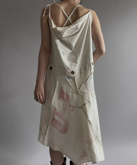 【USED】 Printed Canvas Flare One-Piece / 260926-009
