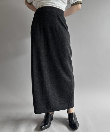 【USED】 Wool Long Skirt / 260822-008