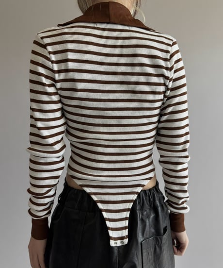 【RE;CIRCLE】 RE Rib Knit Leotard Top /261001-021