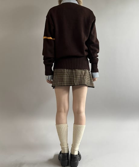 【USED】 50's 100% Virgin Wool Lettered Knit / 261031-001
