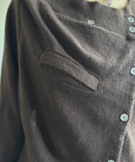 【RE;CIRCLE】 RE Deformed Acrylic Cardigan / 261005-008