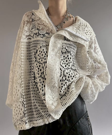 【RE;CIRCLE】RE Crochet  Hooded Blouson / 260709-012