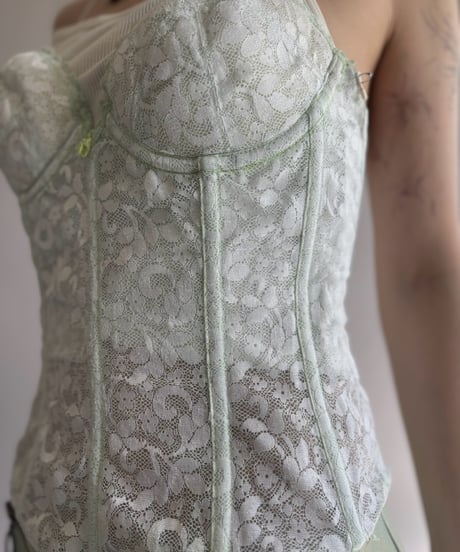 【USED】 Flower Lace Bustier / 261024-008