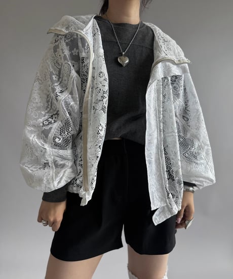 【RE;CIRCLE】RE Lace Hooded Jacket / 260914-007