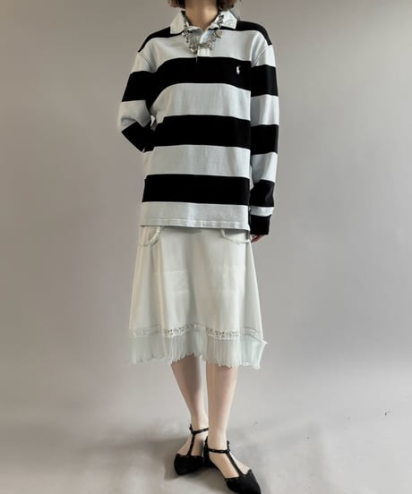 【USED】 90's Polo Ralph Lauren Striped Rugby Shirt / 261003-019