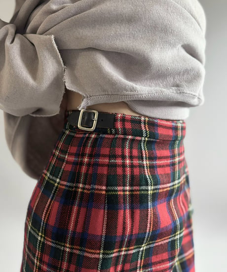 【USED】 Kilt Check Skirt / 261031-032