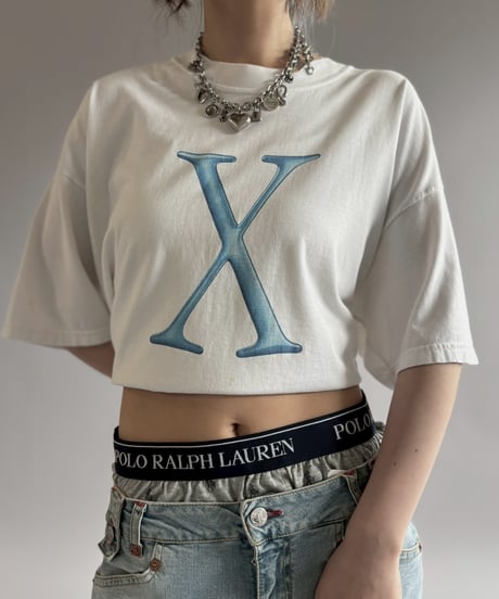 【USED】 Hanes APPLE X Cutoff T-Shirt / 260725-029