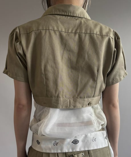 【Chinatsu Aoyama】 RE Makers Shirt Khaki / 260813-017