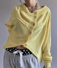 【RE;CIRCLE】 RE Deformed Acrylic Cardigan / 261005-005
