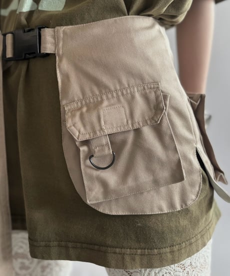【RE;CIRCLE】  RE Fishing Vest Belt Bag / 260810-008