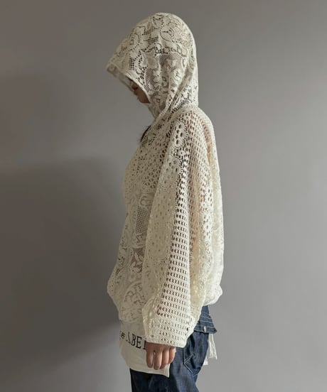【RE;CIRCLE】RE Crochet  Hooded Blouson / 260709-015