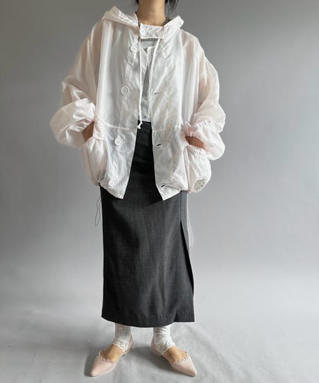 【RE;CIRCLE】RE Snow Parka Jacket Dyed Light Pink / 260914-012