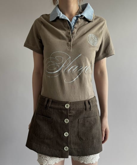 【Chinatsu Aoyama】 RE Player Polo Shirt / 260827-037