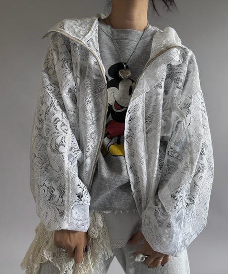 【RE;CIRCLE】RE Lace Hooded Jacket / 260914-004
