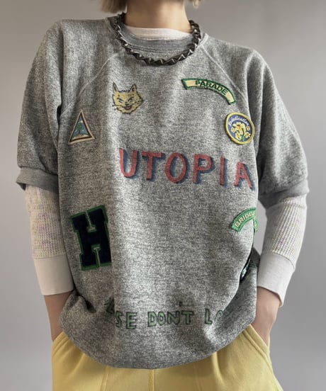【RE;CIRCLE】 RE Mash up Products Handwritten Sweat Top  /261026-005