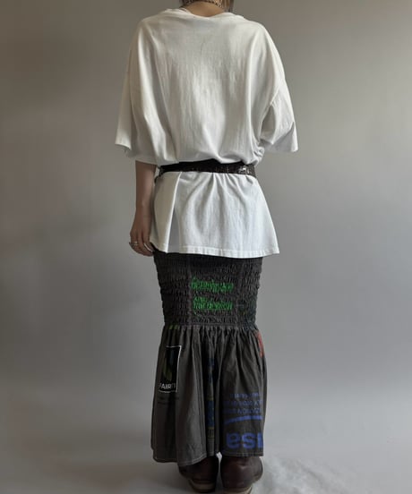 【RE;CIRCLE】  RE Eco Bag Shirring Skirt / 260810-041