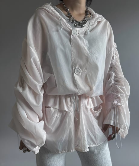 【RE;CIRCLE】RE Snow Parka Jacket Dyed Light Pink / 260914-013