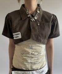 【Chinatsu Aoyama】 RE Makers Shirt Brown / 260813-027