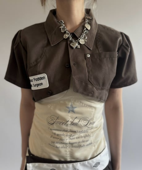 【Chinatsu Aoyama】 RE Makers Shirt Brown / 260813-027