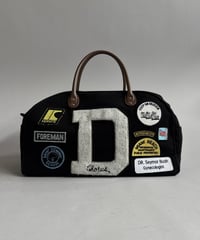 【RE;CIRCLE】 RE French Bedcover Boston Bag Wappen Black /261026-033