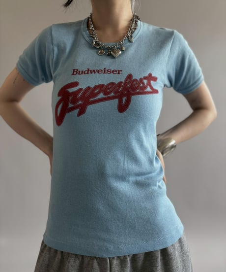 【USED】 Made in USA 70~80's Budweiser T-Shirt/ 260725-002