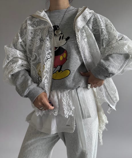 【RE;CIRCLE】RE Lace Hooded Jacket / 260914-005