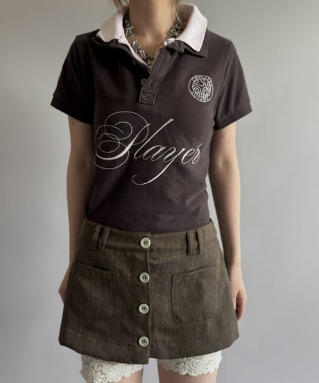 【Chinatsu Aoyama】 RE Player Polo Shirt / 260827-041