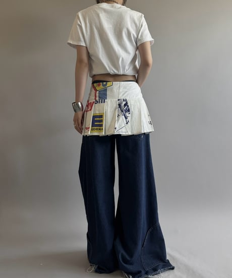 【RE;CIRCLE】  RE Eco Bag Pleats Skirt / 260810-017