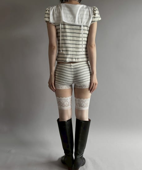 【Chinatsu Aoyama】 RE Border T-Shirt / 260716-028