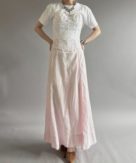 【USED】 Lace Pattern Corset / 260725-008