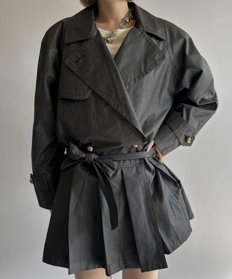 【RE;CIRCLE】 RE Pleated Hem Trench Coat  / 261015-024