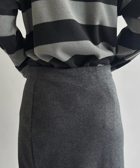 【USED】 Side Button Knit Skirt /261003-003