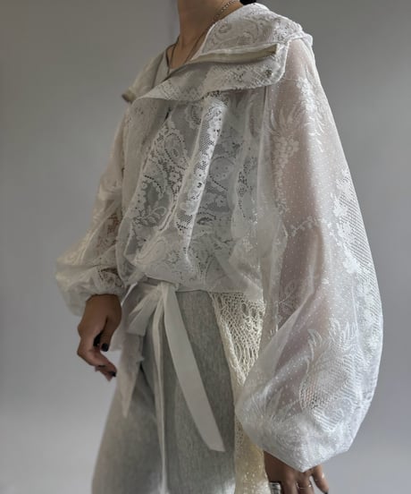 【RE;CIRCLE】RE Lace Hooded Jacket / 260914-003