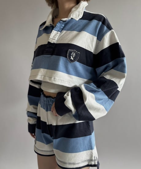【RE;CIRCLE】 RE Cropped Rugger Shirt Set-Up  /261015-005